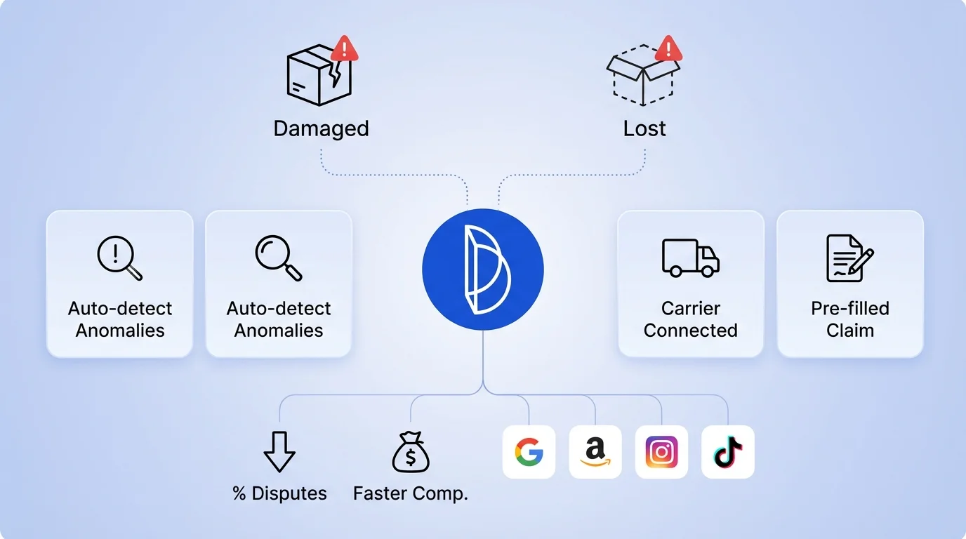 Lost or damaged package? Handle it in a few clicks.